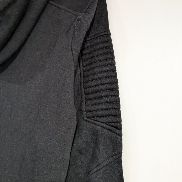 Urban-ID Zip Up Moto Hoodie Black Size Small - Picture 6 of 7